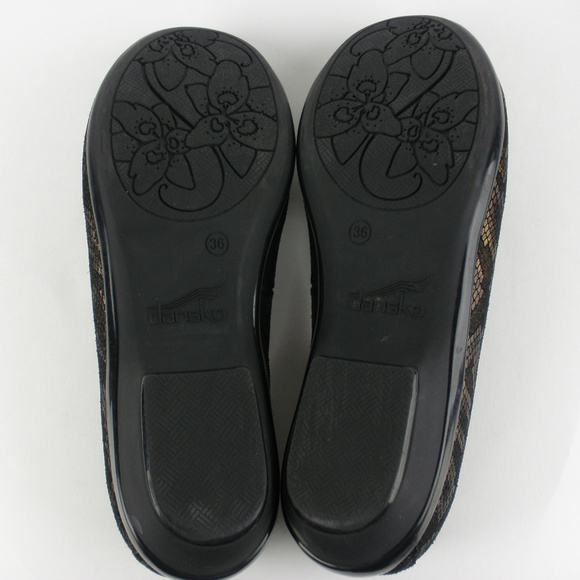 Dansko "Olivia" Snakeskin Pattern Flat Loafer Comfort Shoes - Picture 4 of 8